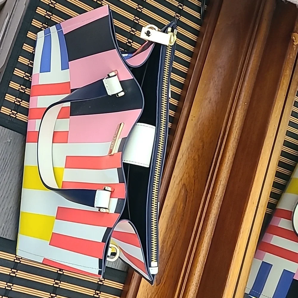 Kate ♠️  Striped leather bag - Picture 17 of 17